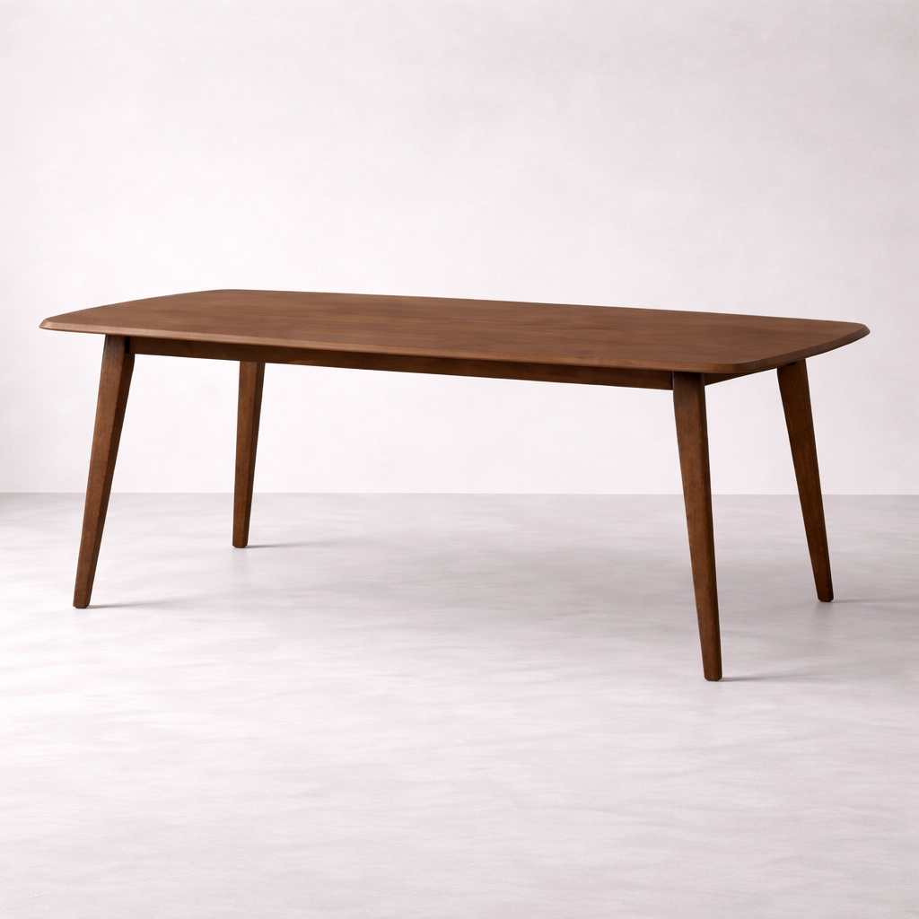Oslo 66" Solid Wood Dining Table - Walnut