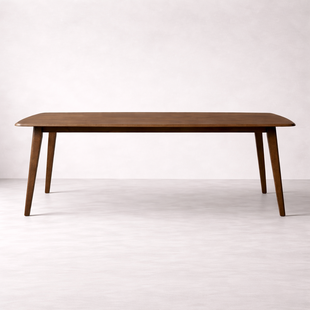 Oslo 66" Solid Wood Dining Table - Walnut