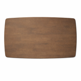 Oslo 66" Solid Wood Dining Table - Walnut