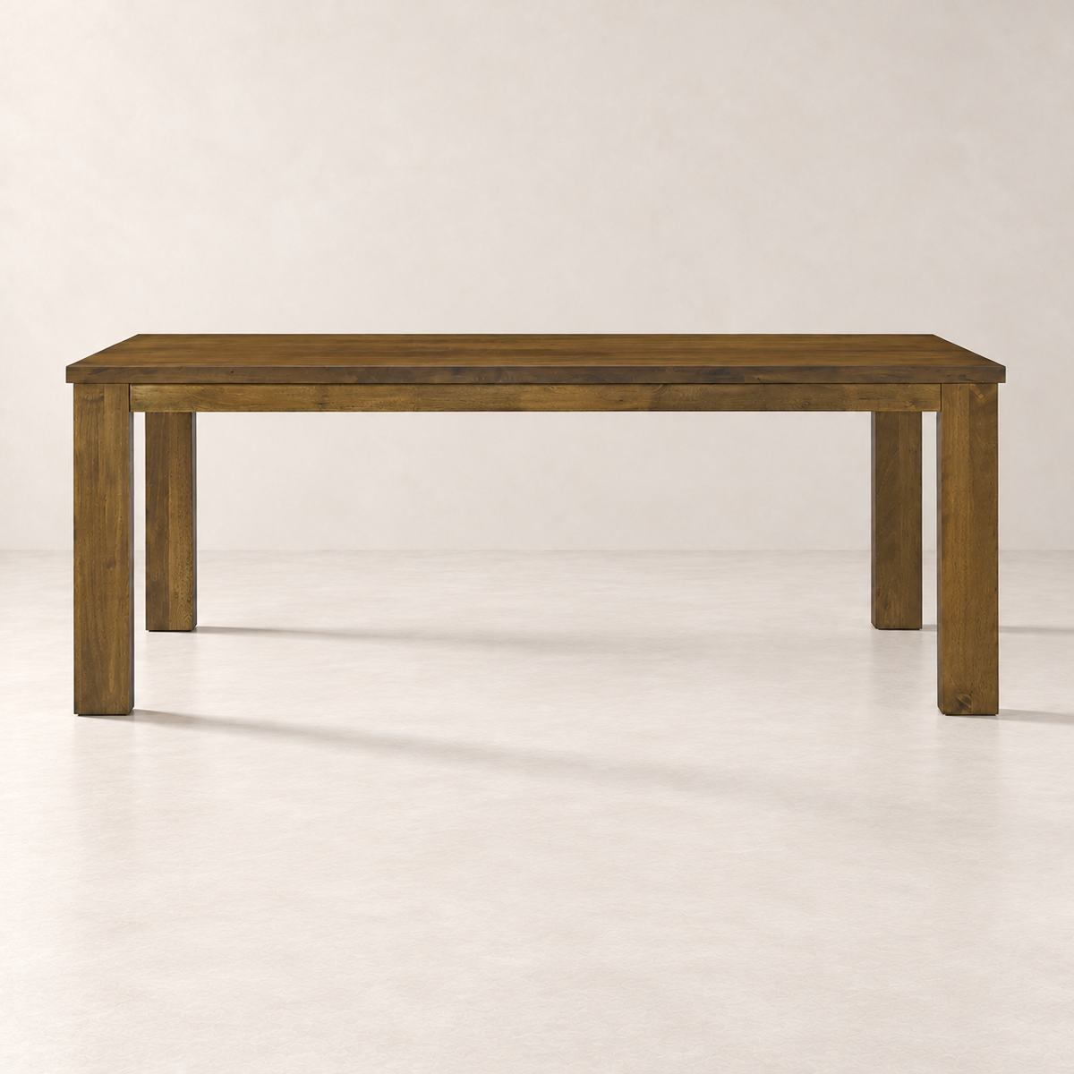 Bryn 78.7" Solid Wood Dining Table - Smoked Oak