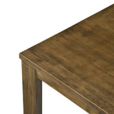 Bryn 78.7" Solid Wood Dining Table - Smoked Oak