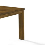 Bryn 78.7" Solid Wood Dining Table - Smoked Oak