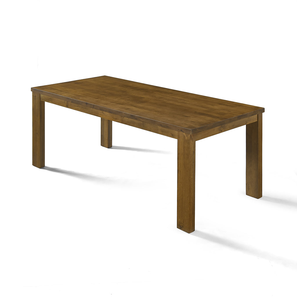 Bryn 78.7" Solid Wood Dining Table - Smoked Oak