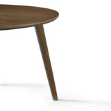 Miro 47.2" Round Dining Table - Walnut