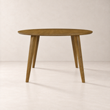 Miro 47.2" Round Dining Table - Smoked Oak