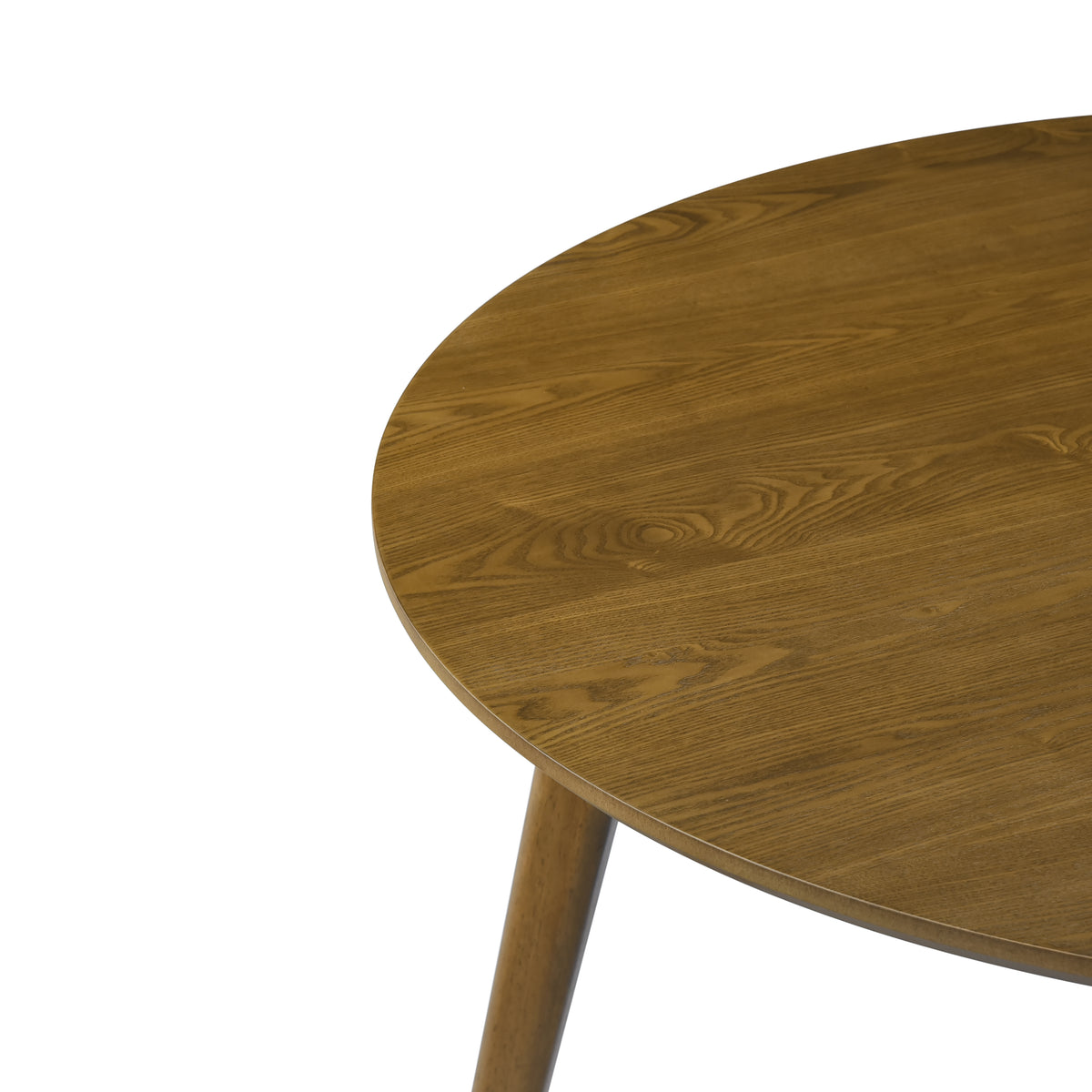 Miro 47.2" Round Dining Table - Smoked Oak
