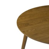 Miro 47.2" Round Dining Table - Smoked Oak