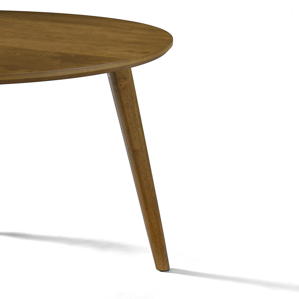 Miro 47.2" Round Dining Table - Smoked Oak