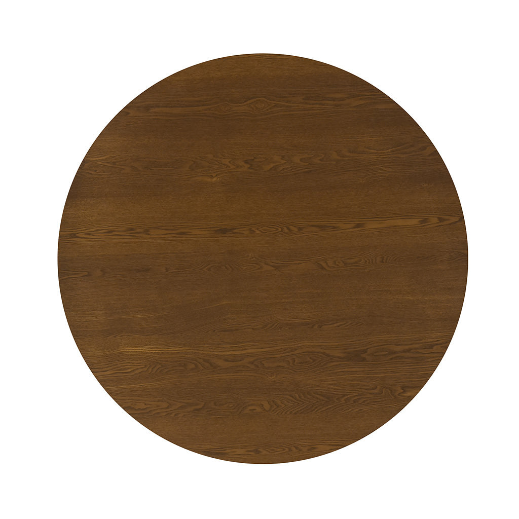 Cala 47.2" Round Dining Table - Smoked Oak