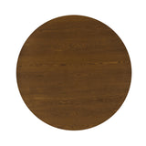 Cala 47.2" Round Dining Table - Smoked Oak