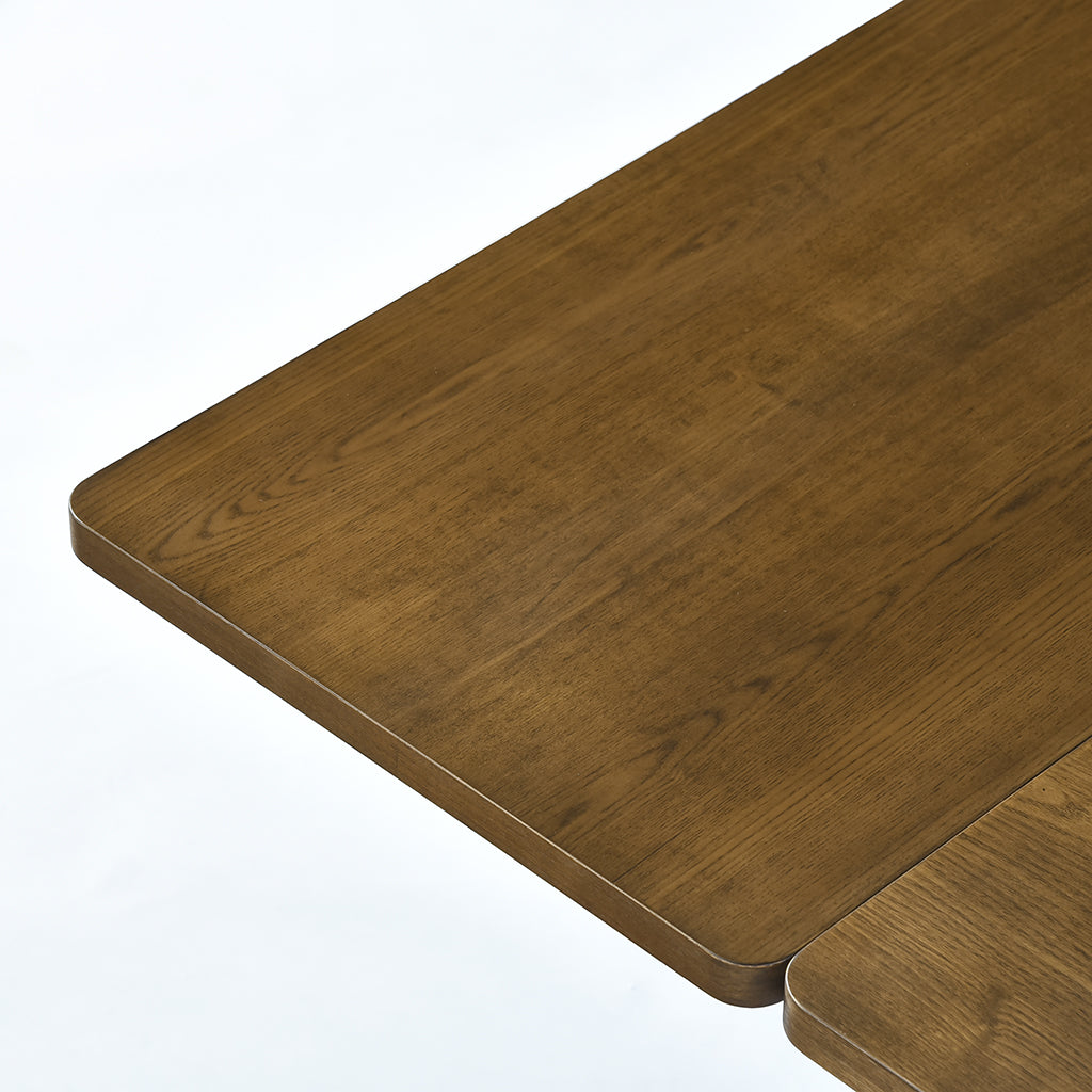 Lucca 66"–101.6" Extendable Dining Table - Smoked Oak