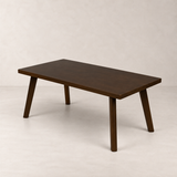 Table basse rectangulaire Lucca en bois massif de 35,4 po – Noyer