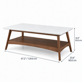 Table basse rectangulaire Arden de 47,2 po – Noyer