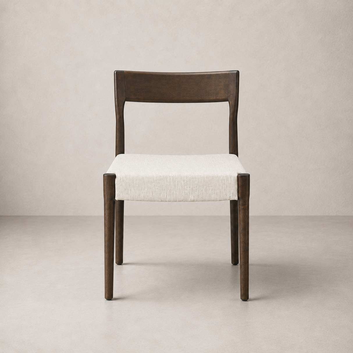 Chaise de salle à manger Marlow – Noyer et ivoire chiné