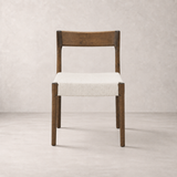 Marlow Dining Chair - Smoked Oak and Heathered Ivory