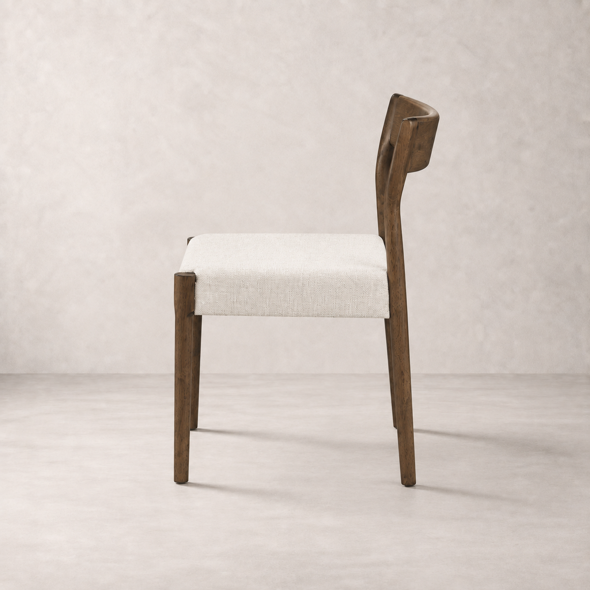 Marlow Dining Chair - Smoked Oak and Heathered Ivory