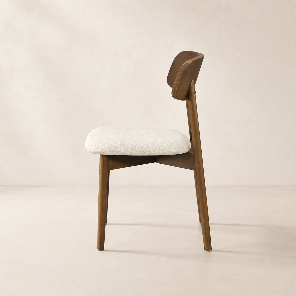 Landon Dining Chair - Smoked Oak and Heathered Ivory