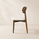 Landon Dining Chair - Smoked Oak and Heathered Ivory