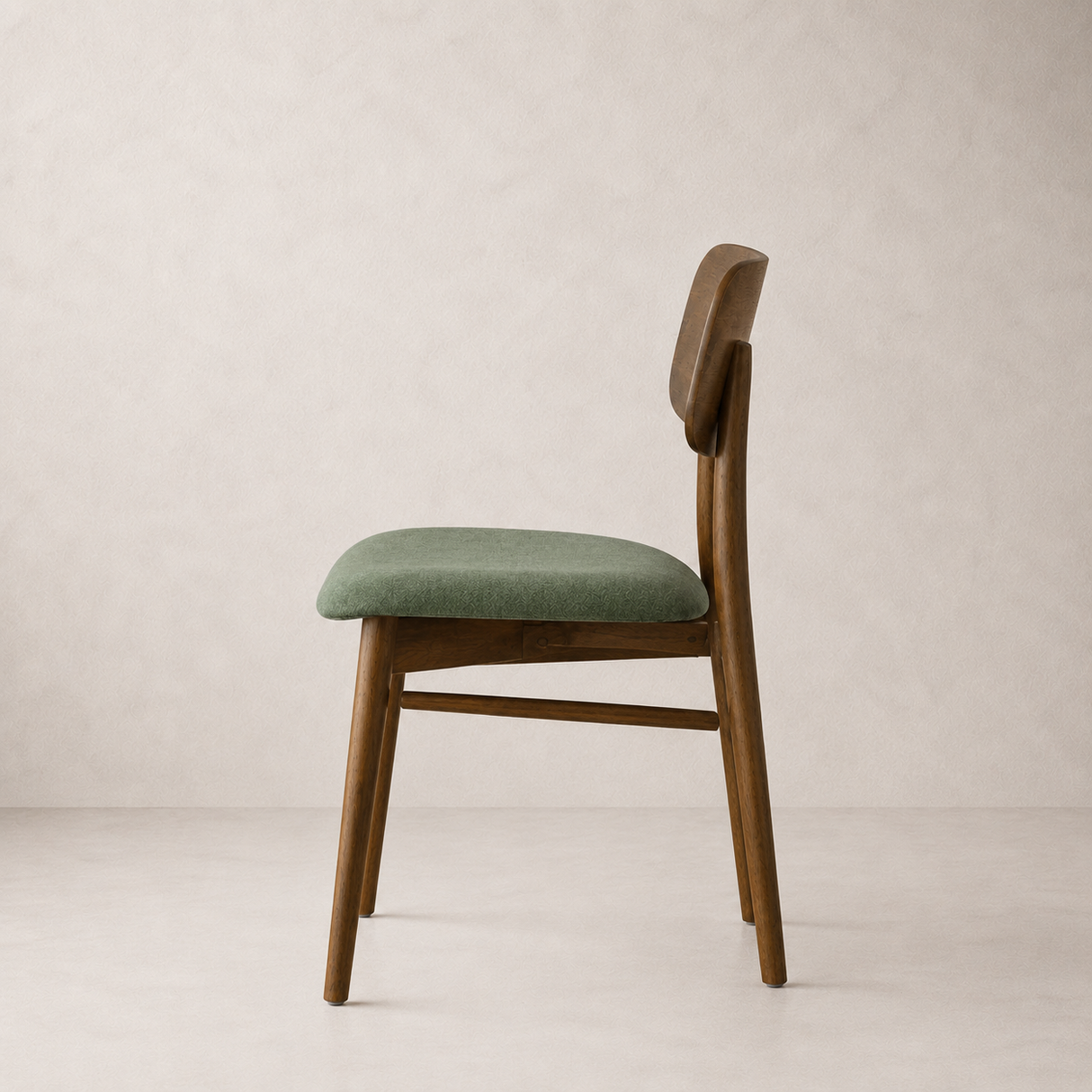 Landon Dining Chair - Smoked Oak and Moss Green