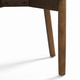 Landon Dining Chair - Smoked Oak and Moss Green