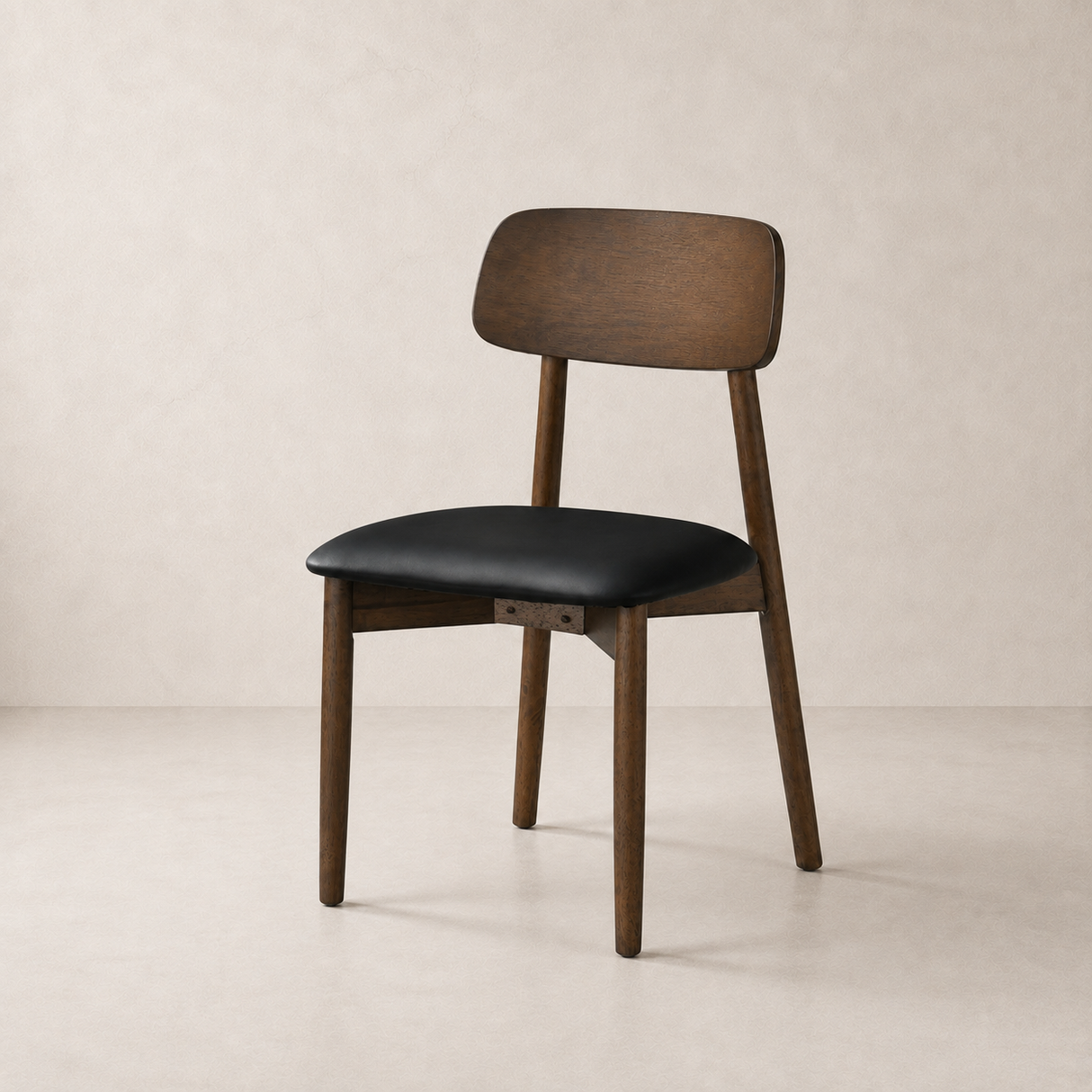 Landon Dining Chair - Walnut and Black