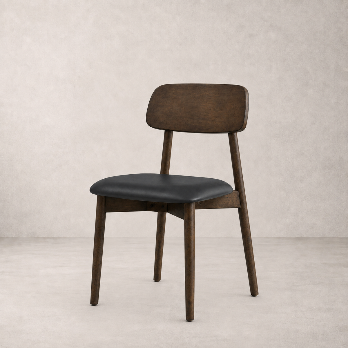 Landon Dining Chair - Walnut and Black