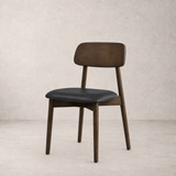 Landon Dining Chair - Walnut and Black