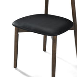 Landon Dining Chair - Walnut and Black