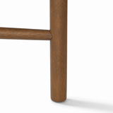 Tabouret de comptoir Landon – Chêne fumé et ivoire chiné