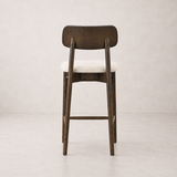 Landon Counter Stool - Walnut and Heathered Ivory