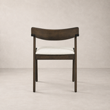 Victoria Dining Chair - Walnut and Heathered Ivory