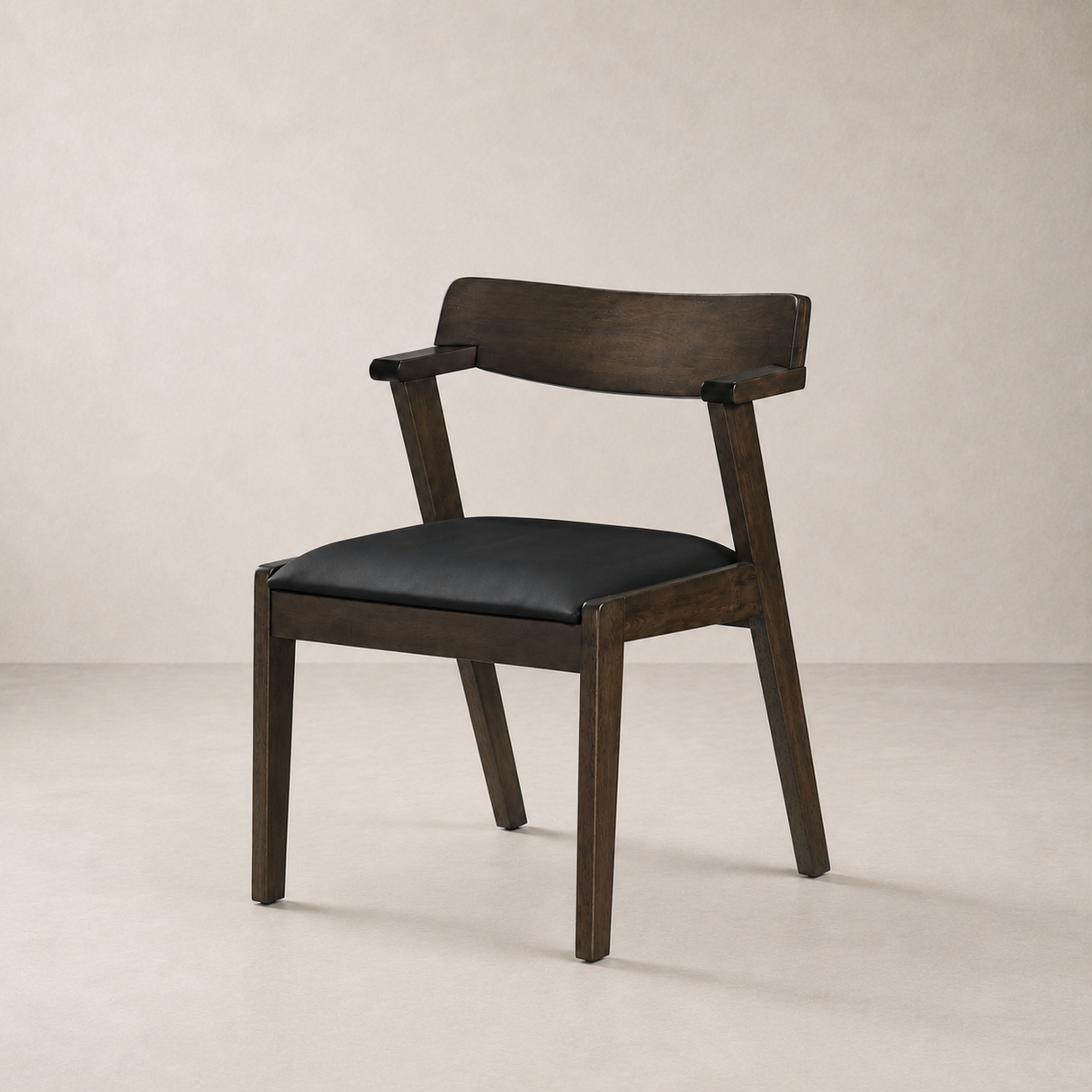 Chaise de salle à manger Victoria – Noyer et noir