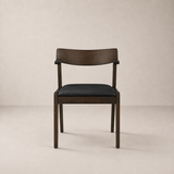 Chaise de salle à manger Victoria – Noyer et noir