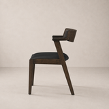 Chaise de salle à manger Victoria – Noyer et noir
