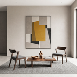 Victoria Dining Chair - Walnut and Textured Slate Grey