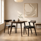 Victoria Dining Chair - Walnut and Textured Slate Grey
