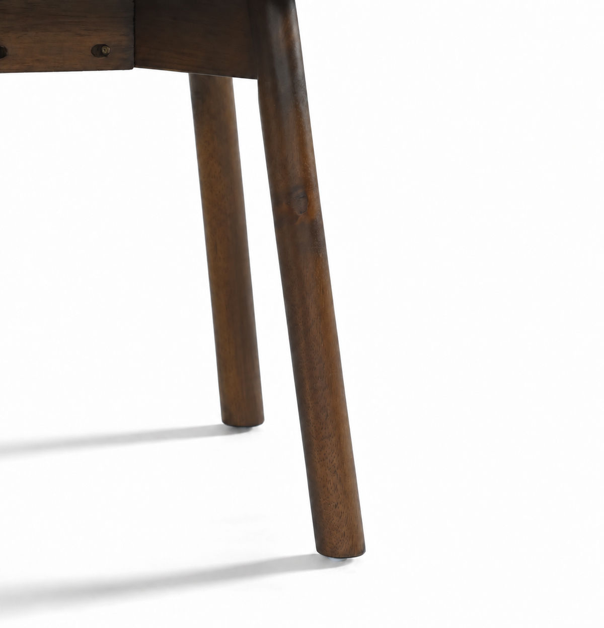 Charlotte Solid Wood Dining Chair - Walnut and Heathered Ivory