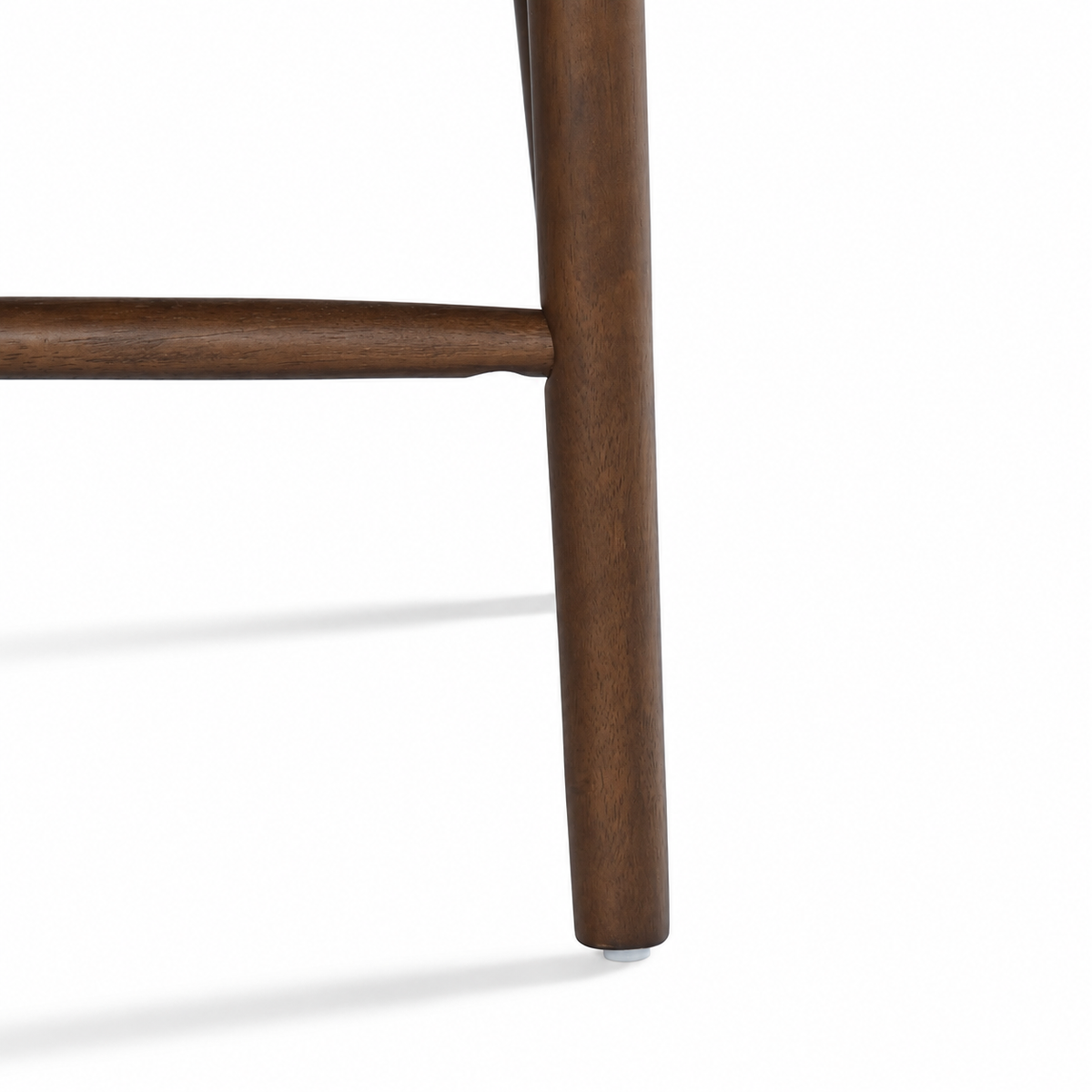 Tabouret de comptoir Blush en bois massif – Noyer et noir