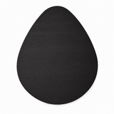 Table basse en bois massif Petal - Noir