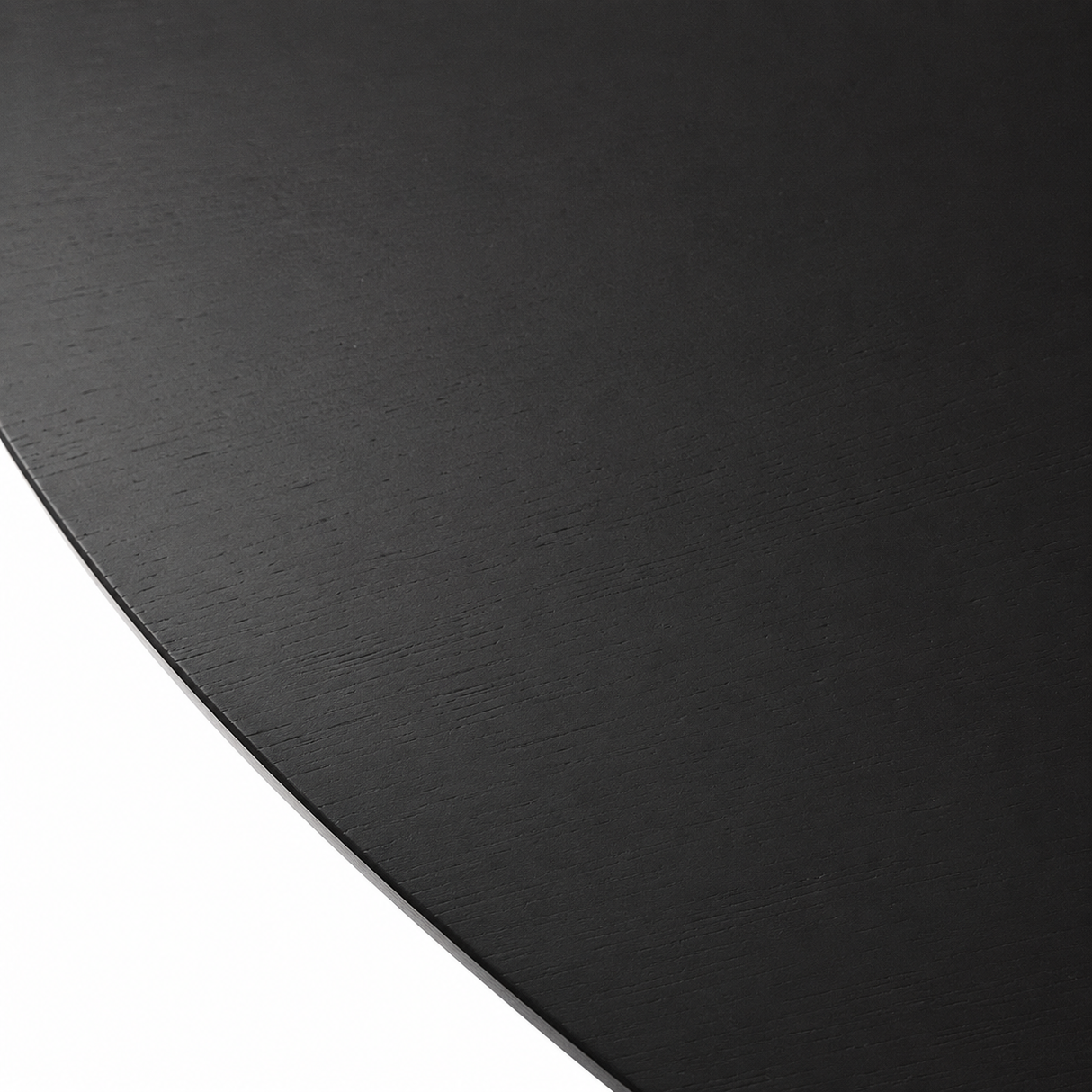 Table basse en bois massif Petal - Noir