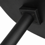Table basse en bois massif Petal - Noir