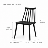 Chaise de salle à manger Alma – Noir