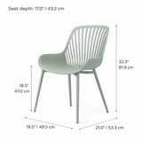 Pearl Dining Chair - Nordic Green