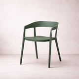 Ridge Stackable Dining Armchair - Juniper Green