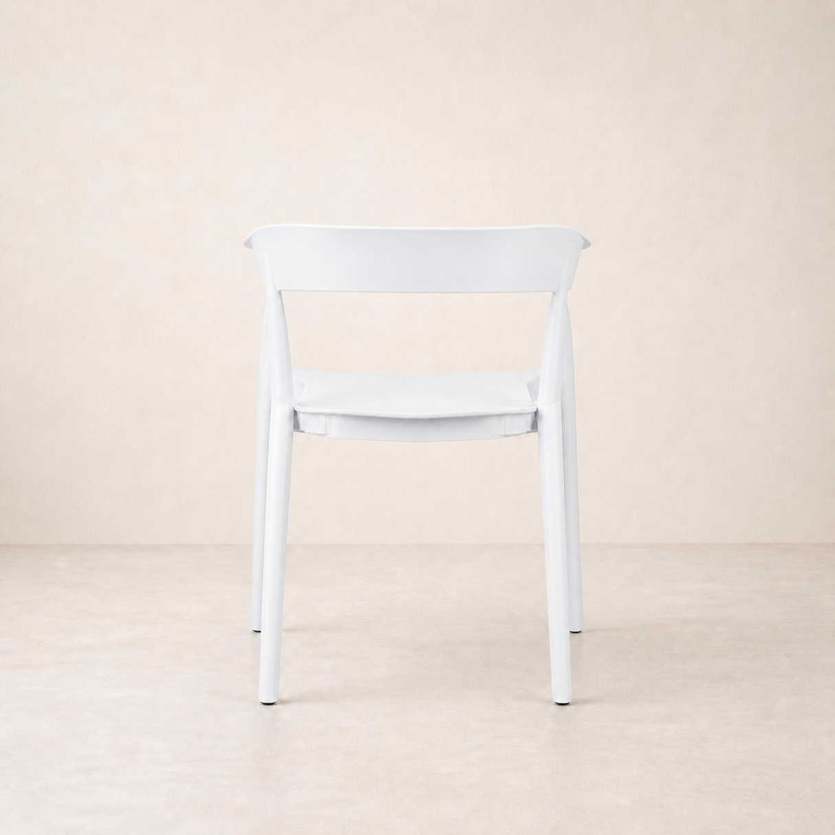 Ridge Stackable Dining Armchair - Nordic White
