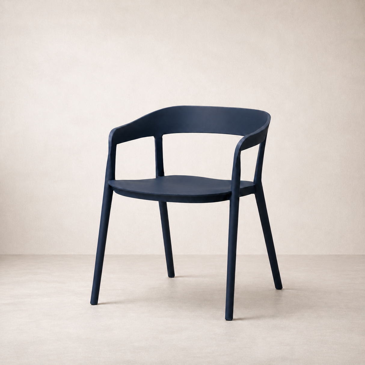 Ridge Stackable Dining Armchair - Midnight Blue