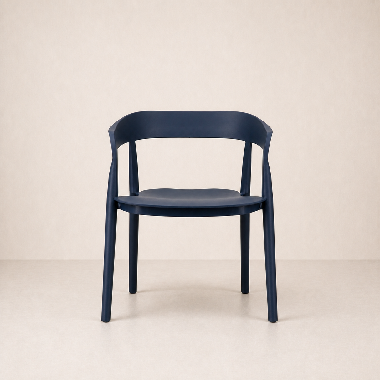 Ridge Stackable Dining Armchair - Midnight Blue