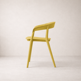 Ridge Stackable Dining Armchair - Ochre Yellow