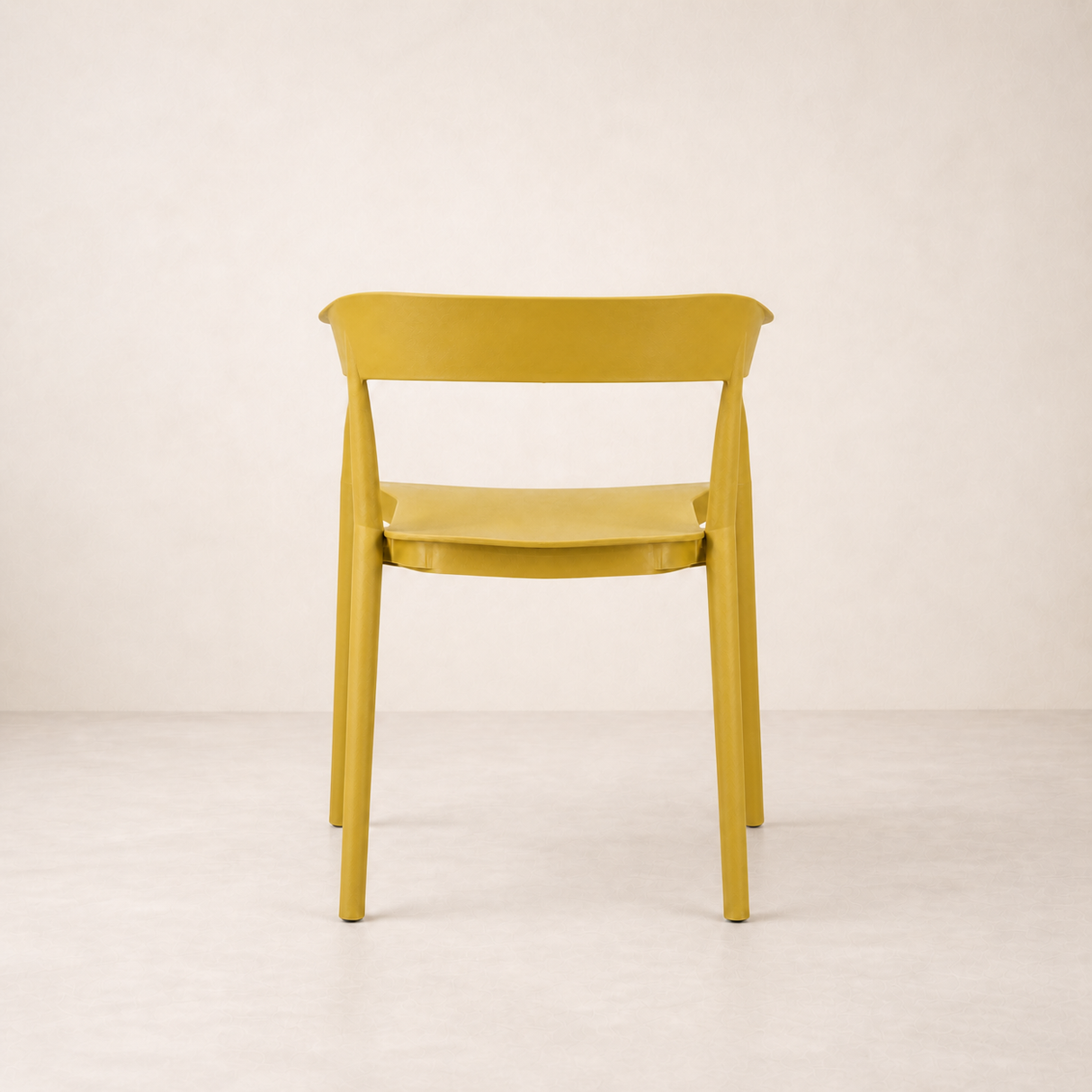 Ridge Stackable Dining Armchair - Ochre Yellow