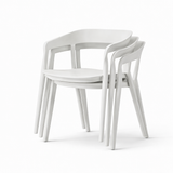Ridge Stackable Dining Armchair - Ochre Yellow